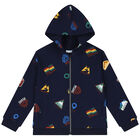 ( بدلة أولاد رياضية باللون الكحلي والأبيض ( 3 قطع, 1, hi-res